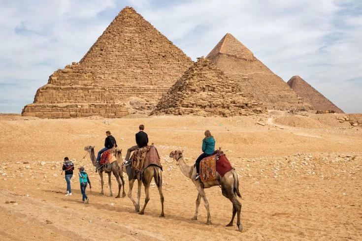 CAMEL RIDE AT THE PYRAMIDS | SUNSET