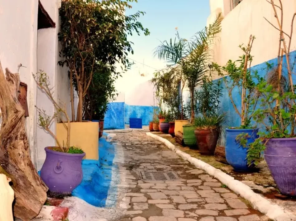 Kasbah of the Udayas, a historic citadel located in Rabat, Morocco