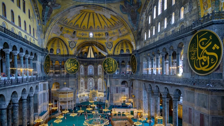 The Hagia Sophia Grand Mosque in Istanbul, Turkey