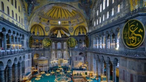 The Hagia Sophia Grand Mosque in Istanbul, Turkey