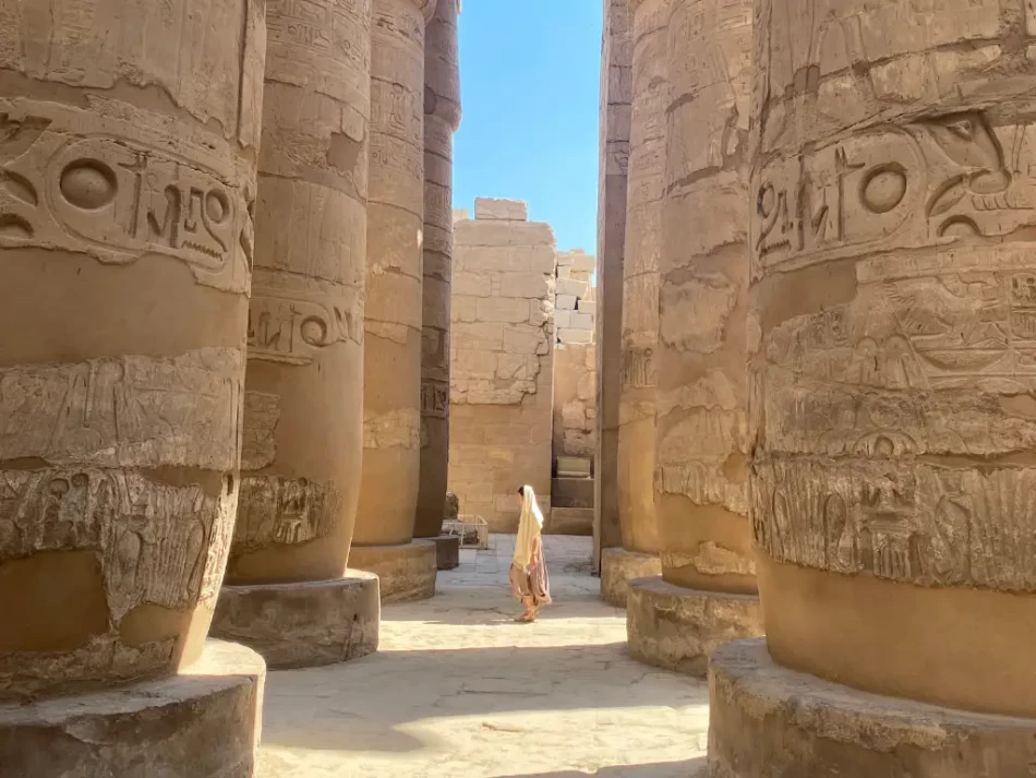 Great Hypostyle Hall within the Karnak Temple Complex in Egypt