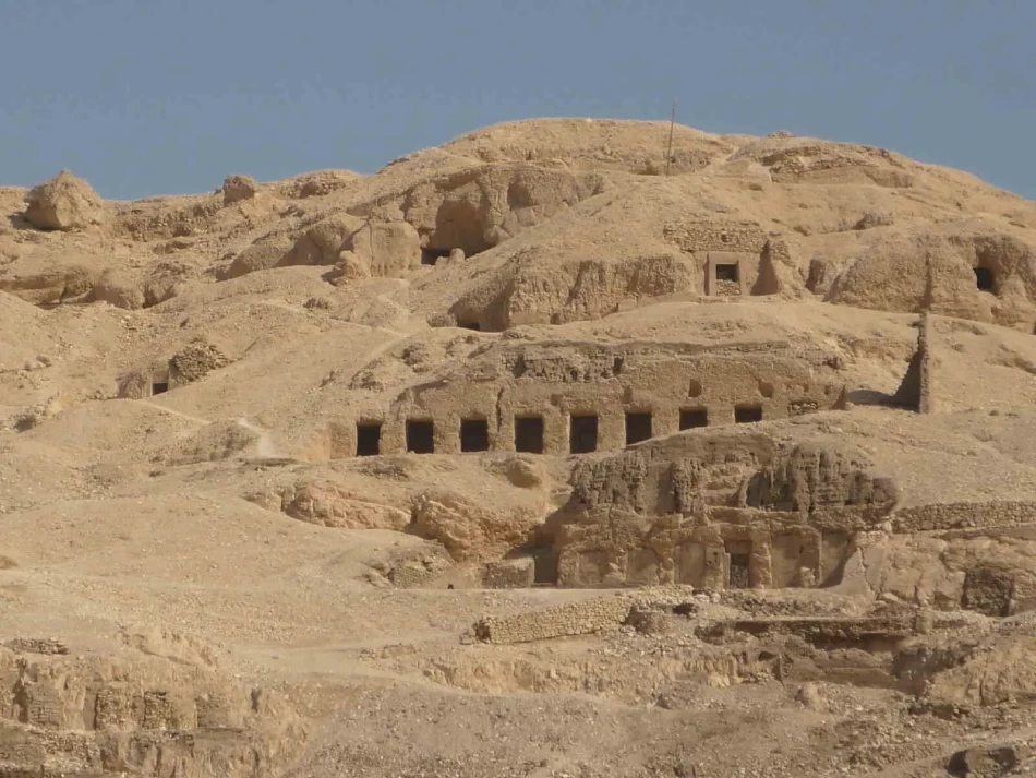 Ancient tombs in the Valley of the Nobles on Luxor’s West Bank